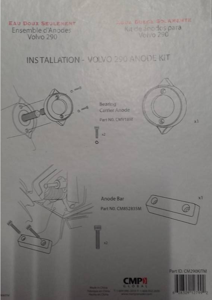 Martyr Anodes Volvo Penta Anode Kit 290-DP - ZN