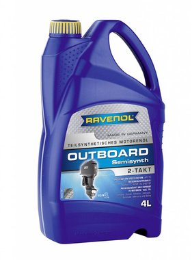 Ravenol Buitenboordmotorolie 2-takt - semi-synth - 4 Ltr.