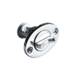 Titan Marine Linsenstecker oval mit Schraubverschluss - Edelstahl - 25,4 mm