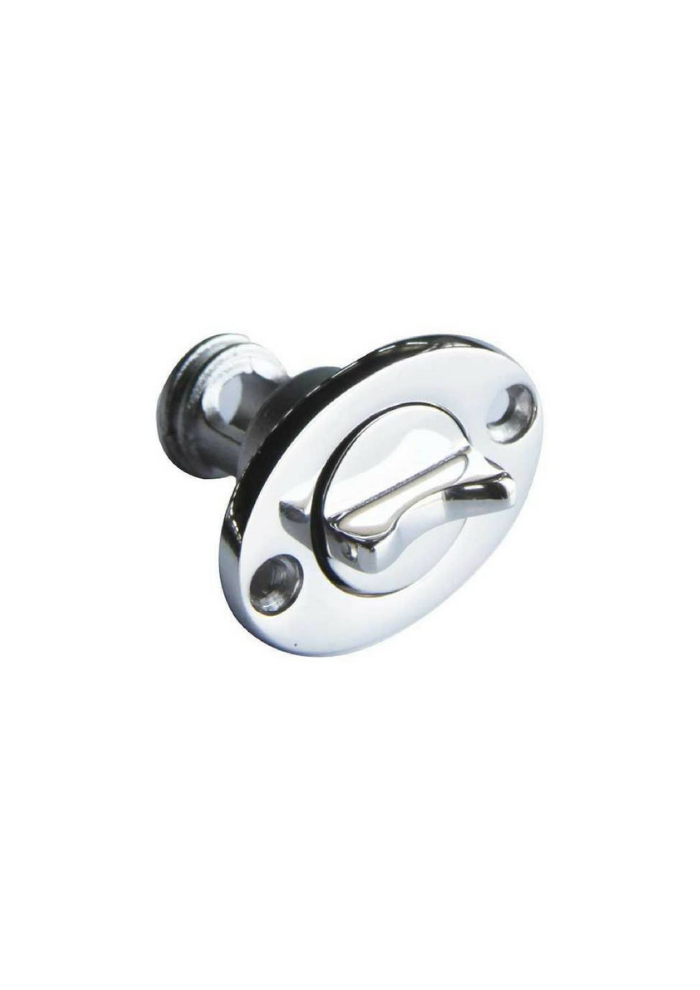 Titan Marine Lensplug ovaal met schroefdop - RVS - 25,4 mm