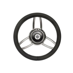 Steering wheel T26B/35 - Black - Stainless steel - Ø 35 cm