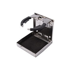 Stainless steel cup holder, foldable