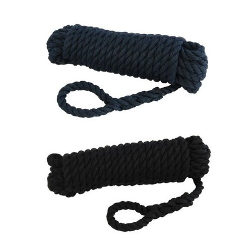 TM Fenderlijn - 3-str. PPM met gesplitst oog - 8 mm * 1,5 mtr - Zwart (paar)