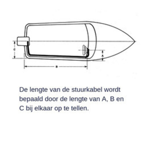 Riviera Stuurkabel T02 - 18 ft. (549 cm)