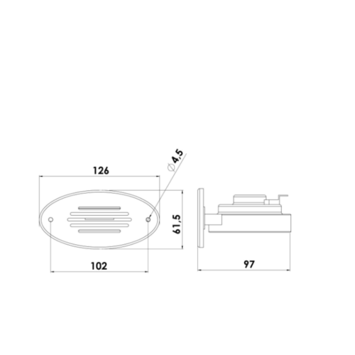 Flush Mount Electric Horn