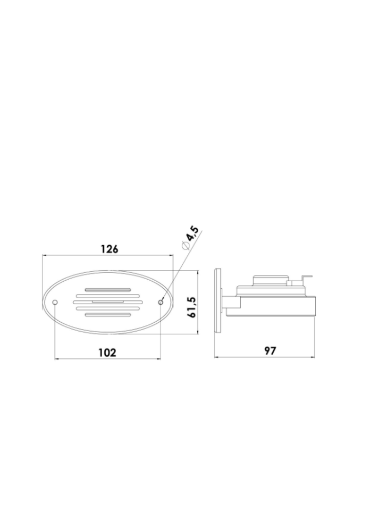 Flush Mount Electric Horn