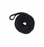 Anchor rope double braided with stainless st. eye 10mm * 30mtr - Black