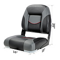 Low Back Folding bootssitze schwarz/anthrazit