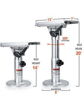 Adjustable Pedestal with Slide 35-50 CM