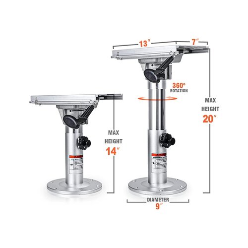 TM Verstellbares Stuhlbein mit Schlitten 35-50 cm