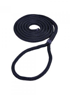 Fender  line - Double braided Polyester - 6mm * 1.5mtr Black (pair)