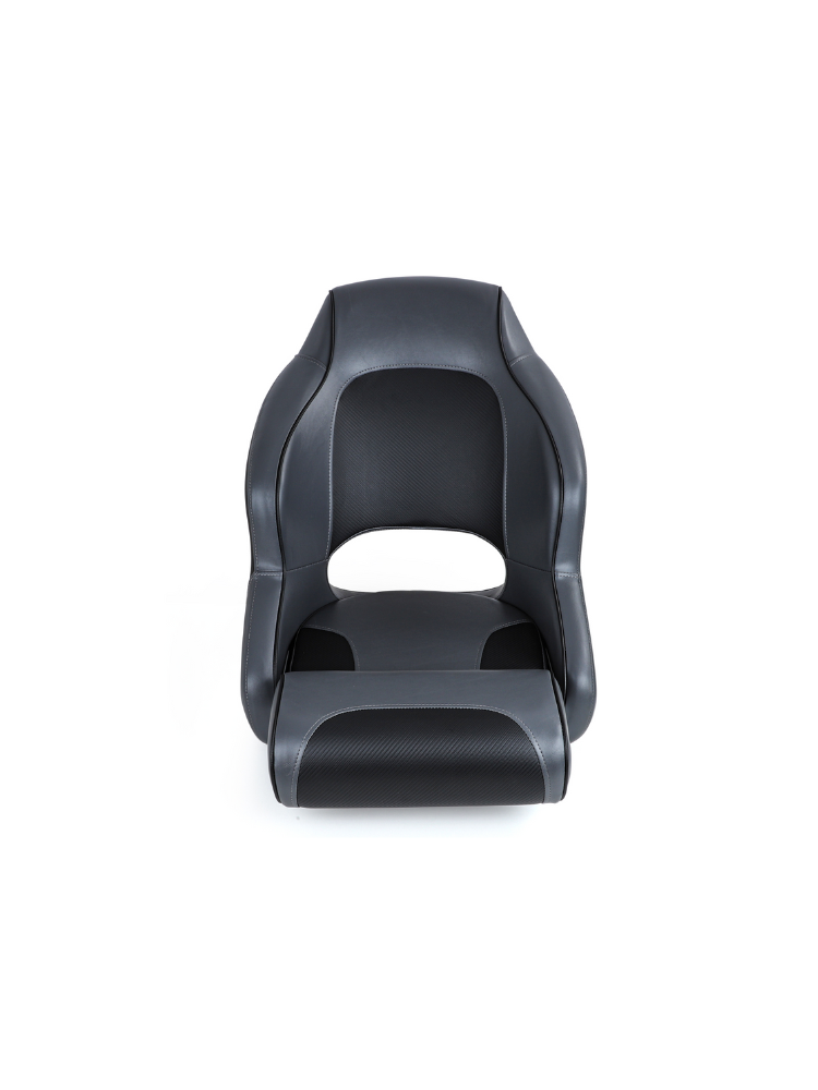 Sport Flip Up Boat Seat Black/Charcoal