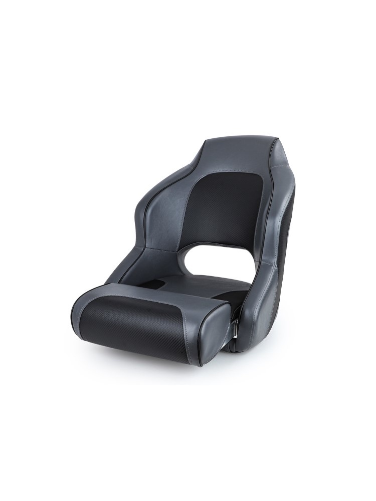 Sport Flip Up Boat Seat Black/Charcoal