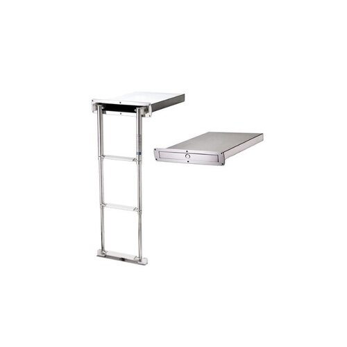 TM Telescopic box ladder, SS 3 step