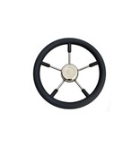 Titan Marine TM Steering wheel Black/SS, 32 cm.