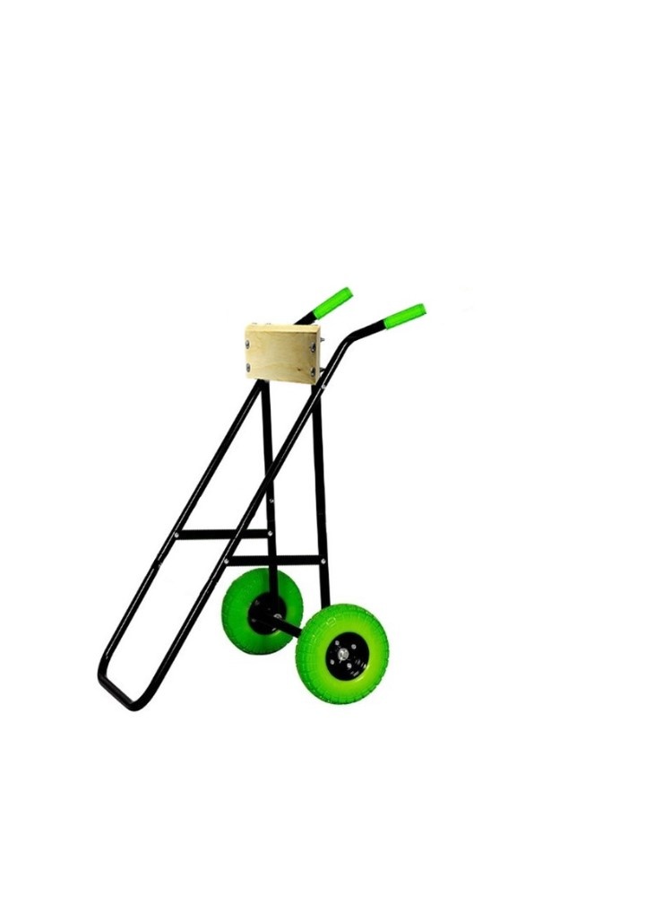 Outboard trolley small PU Wheel, Up to 40 kg. Folding.