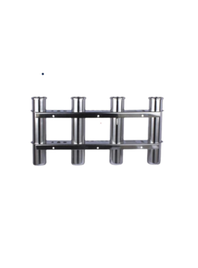 Stainless steel rod holder 4 tubes