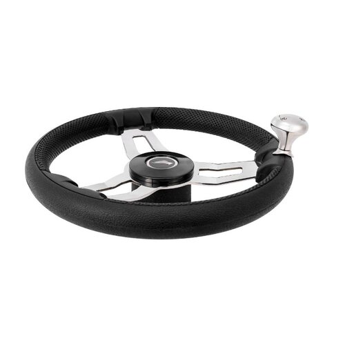 TM Steering wheel Pu Foam Sport with button 35CM