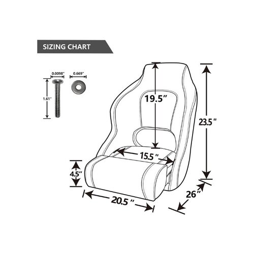 TM Sportlicher Klappstuhl, weiß/blau