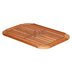 Teak Table Top TM with Compass Rose 37x60