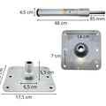 TM Boat Mounting Set Pin Type 48 cm