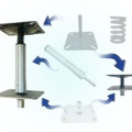 TM Boat Mounting Set Pin Type 48 cm
