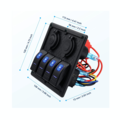 12V/24V LED-Schalterpanel mit 12V und doppeltem USB-Anschluss