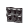 Led Water resistant Switch panel-5 gang w/USB Charger