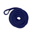 TM Ankerlijn met RVS oog - Dubbel gevlochten PP -   10mm. * 15mtr.  Navy