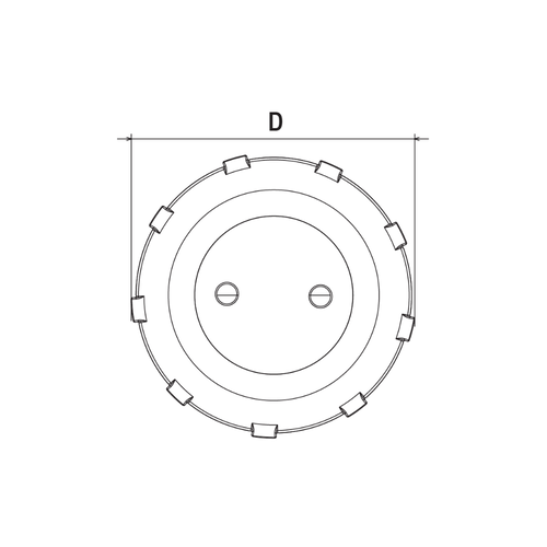 Nuova Rade Diesel filler cap stainless steel Ø 51mm, glass fibre reinforced