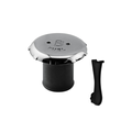 Nuova Rade Petrol filler cap stainless steel Ø 51mm, fibreglass reinforced
