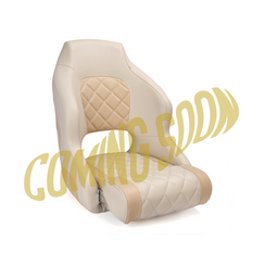 Sport flip up captain boat seat Ivory/beige