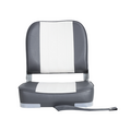TM Low Back Boat Seat White/Grey