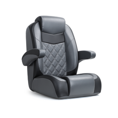 Captain's chair with armrest Black/Anthracite