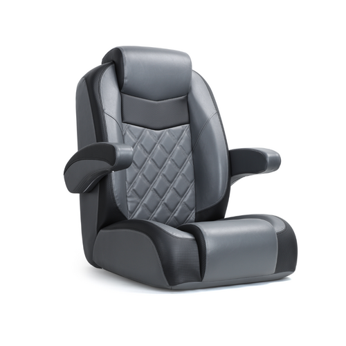TM Captain's chair with armrest Black/Anthracite