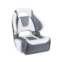 Sport Flip Up Captain Bucket Seat White/Charcoal