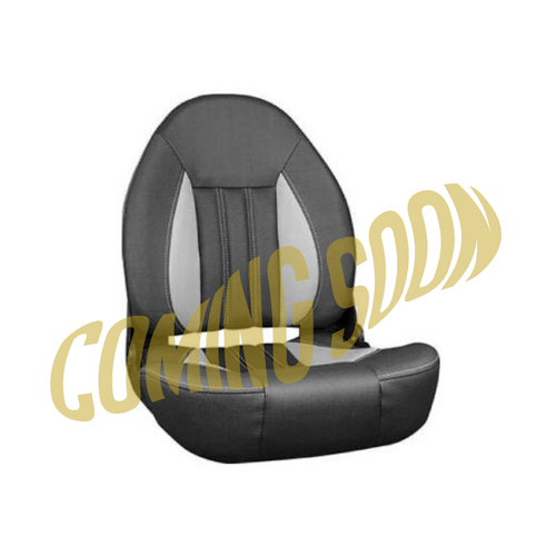 TM Folding High Back Pro Boat Seat Black/Grey