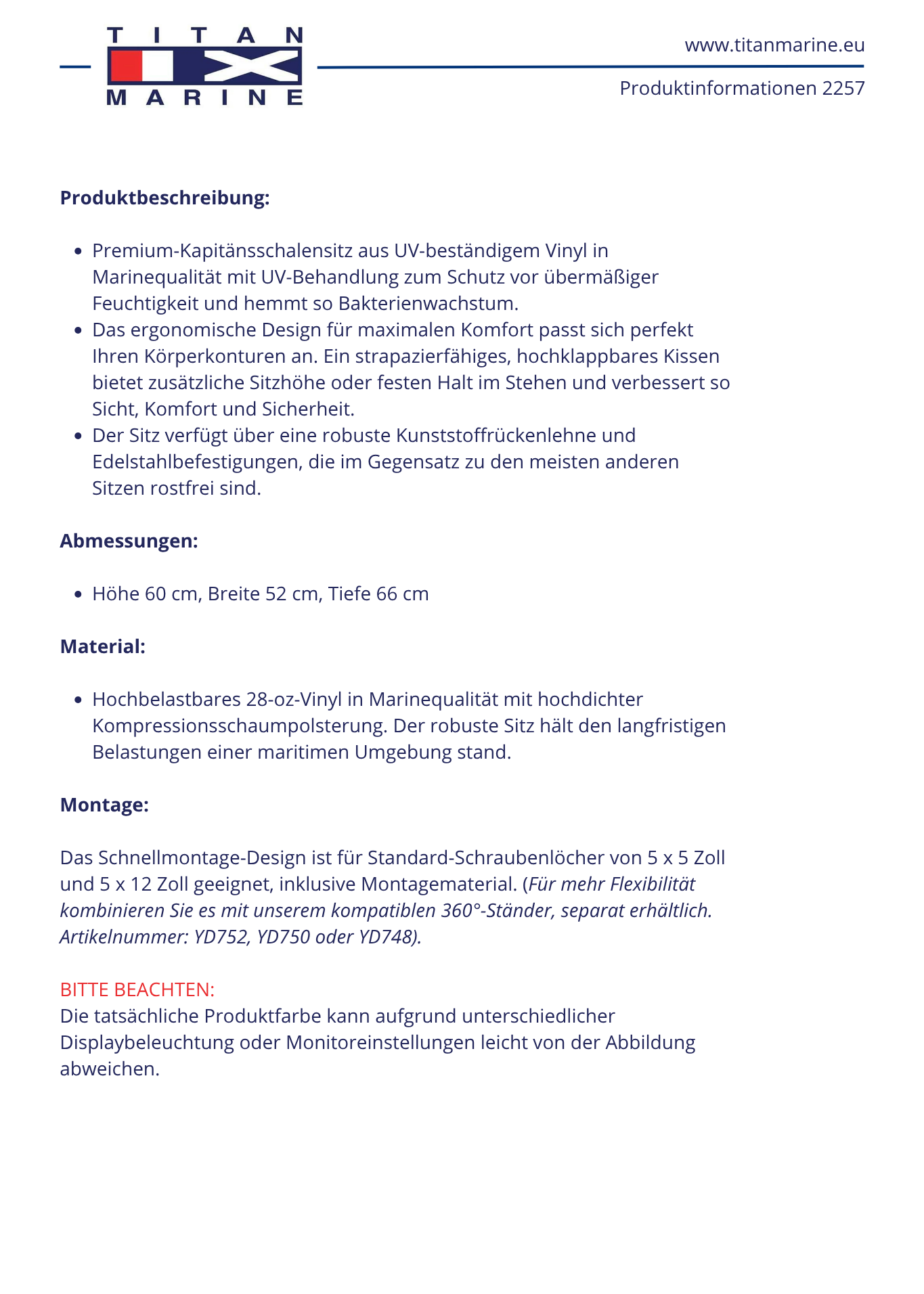 TM Sport flip up Kapiteinsstoel Wit/Blauw beschrijving