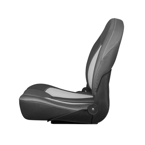 TM Folding High Back Pro Boat Seat Black/Gray