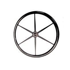 Steering wheel T5CF/Ghost carbon look black spokes 70CM