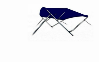 Navishade 3 boog - Navy - Hoogte 91