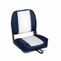 TM Low Back Boat Seat White/Navy Blue