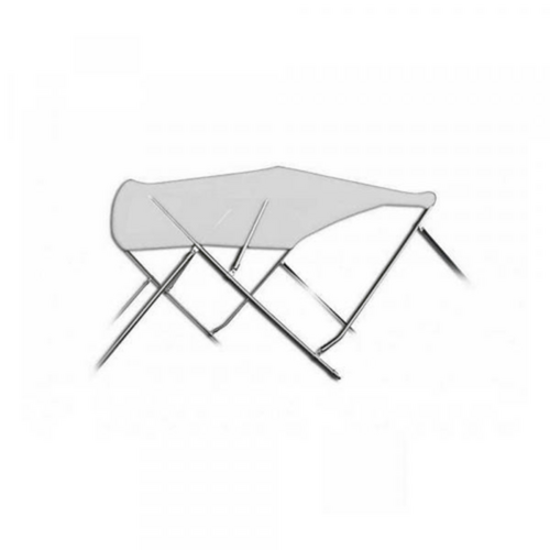 Sunmaster Edelstahl-Bimini-Top 3B-H91-B215-228 – Hellgrau