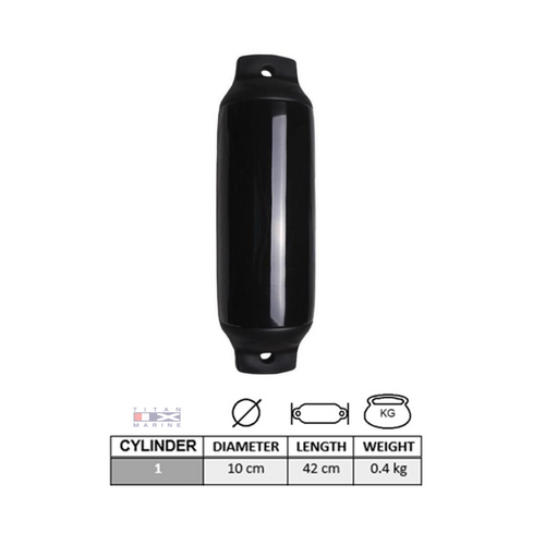 Majoni  Fender - Ø  10 - 42 cm hoog - Zwart