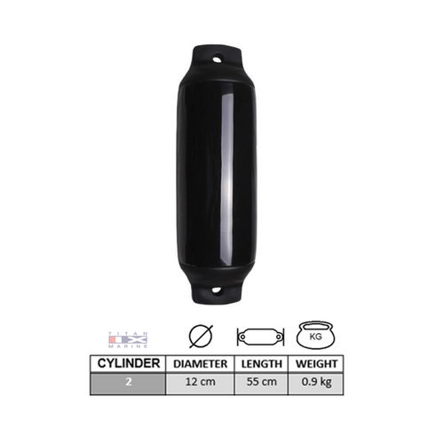 Majoni Zylinder-Schutzblech – Ø 12 – 55 cm hoch – Schwarz