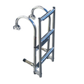 Stainless steel arched staircase with 5 steps - Foldable