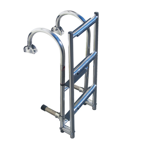 Stainless steel arched staircase with 5 steps - Foldable