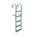 Stainless steel arched staircase with 5 steps - Foldable