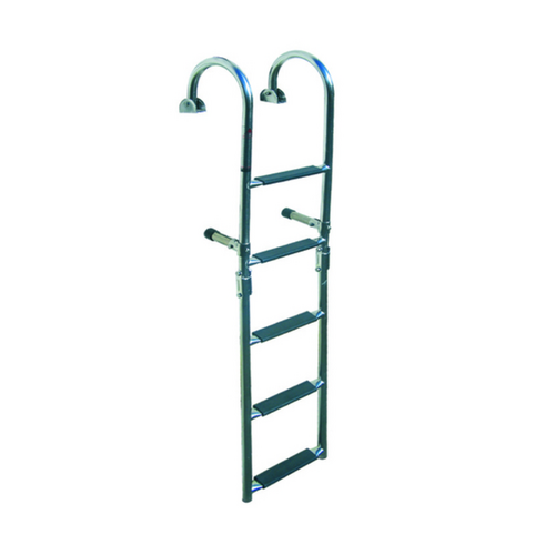 Stainless steel arched staircase with 5 steps - Foldable