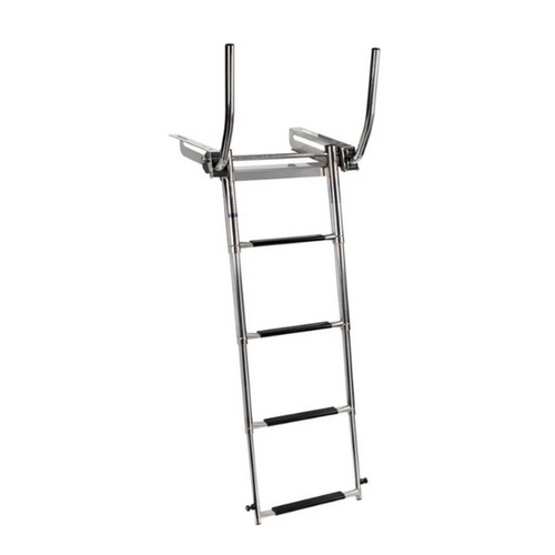 Platform ladder with 4 steps - Standing handrail